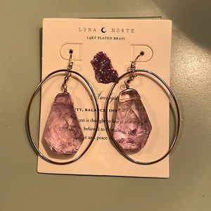 Luna Norte amethyst earrings. Never been worn.
